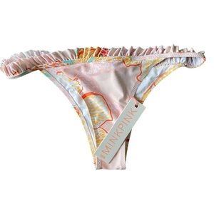 MinkPink Pastel Pattern Bikini Bottom Sz M